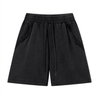 Unisex Vintage Wash Raw Edge Shorts