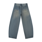 Men's Distressed Barrel Leg Jeans