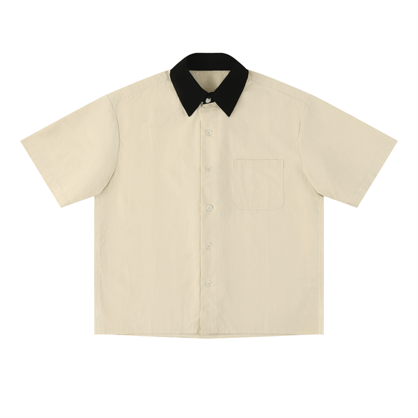 Unisex Color Block Short Sleeve Shirt