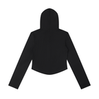 Women's Slim Cropped Full Zip Hoodie
