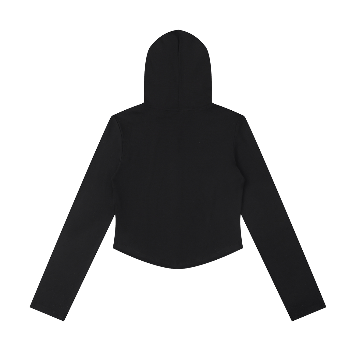 Women's Slim Cropped Full Zip Hoodie