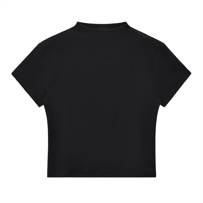 Essential Slim Fit Mock Neck T-Shirt Hover Image