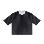 Unisex Pinstripe Collared Soccer Jersey
