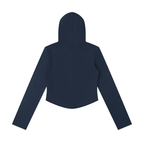 Women's Slim Cropped Full Zip Hoodie