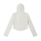 Women's Slim Cropped Full Zip Hoodie