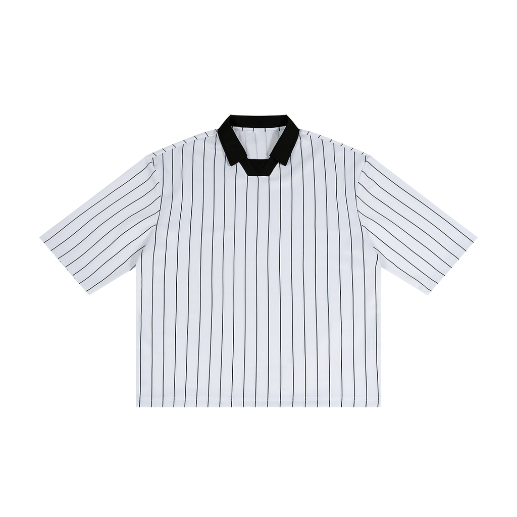 Unisex Pinstripe Collared Soccer Jersey