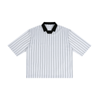 Unisex Pinstripe Collared Soccer Jersey
