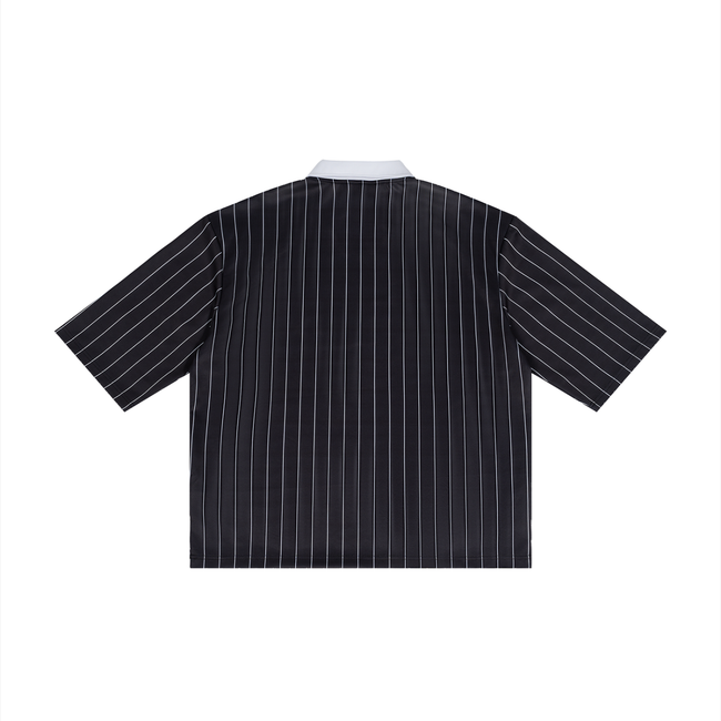 Unisex Pinstripe Collared Soccer Jersey Main Image
