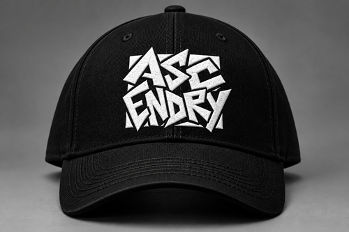 ASCENDRY cap Black front