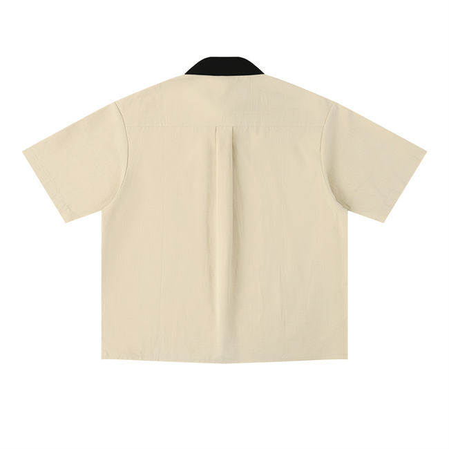 Unisex Color Block Short Sleeve Shirt Main Image