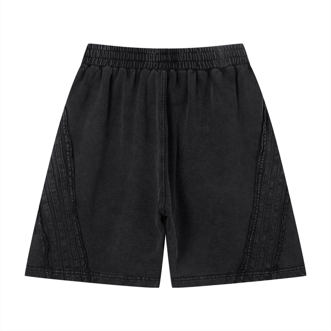 Unisex Vintage Wash Raw Edge Shorts Main Image