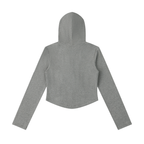 Women's Slim Cropped Full Zip Hoodie