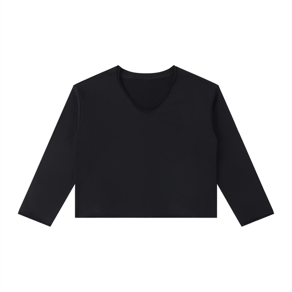 Women's Raw Hem Long Sleeve T-Shirt