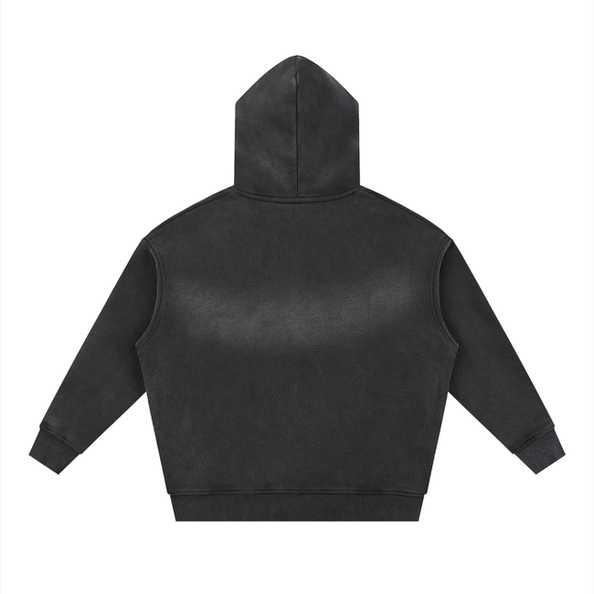 Sunfade Two-way Zipper Boxy Fleece Hoodie Main Image