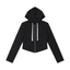 Women's Slim Cropped Full Zip Hoodie