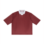 Unisex Pinstripe Collared Soccer Jersey