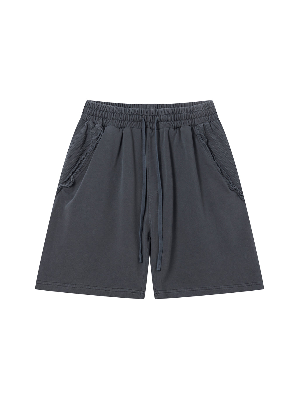Unisex Vintage Wash Raw Edge Shorts