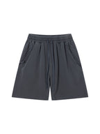 Unisex Vintage Wash Raw Edge Shorts