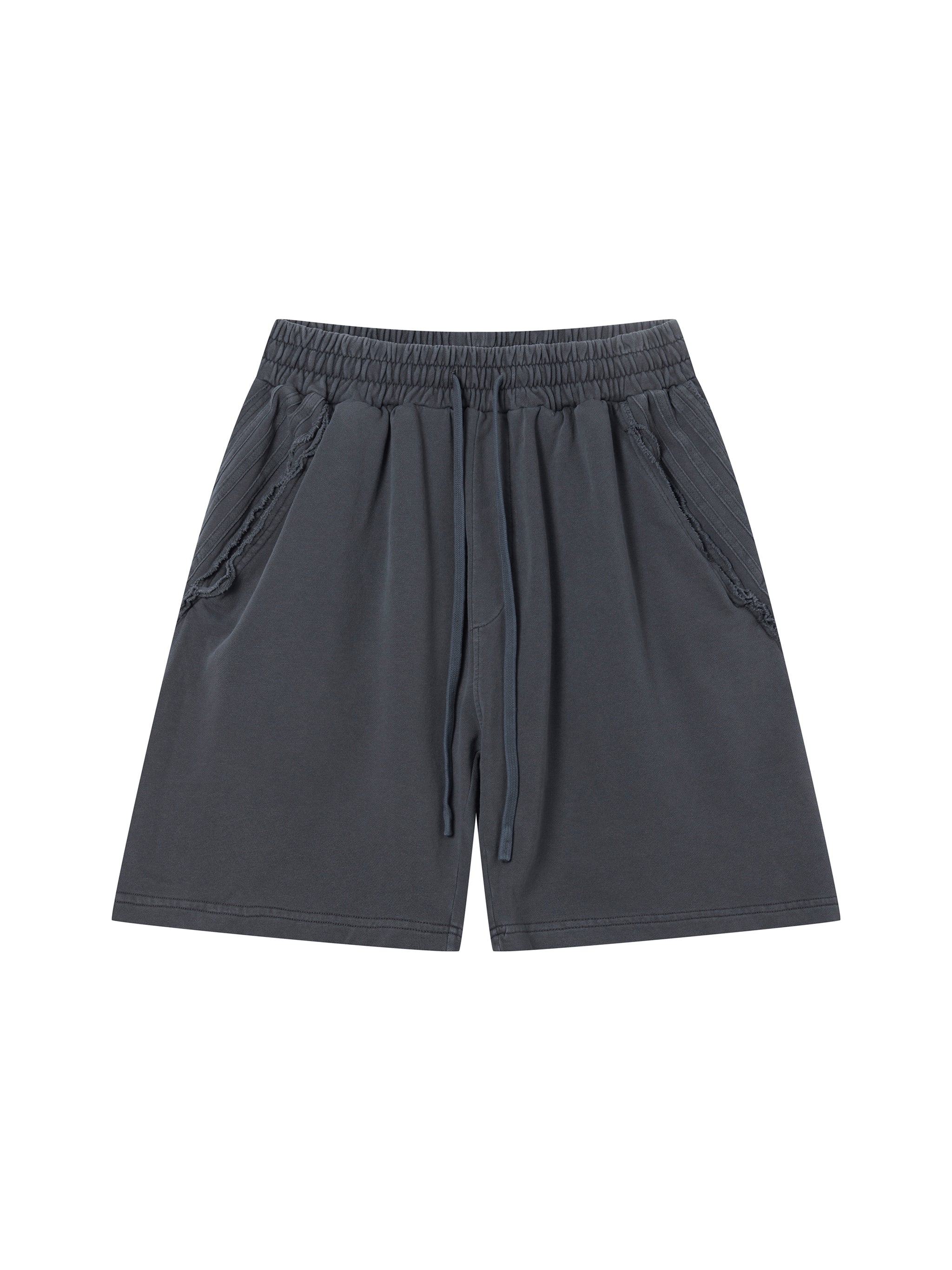 Unisex Vintage Wash Raw Edge Shorts