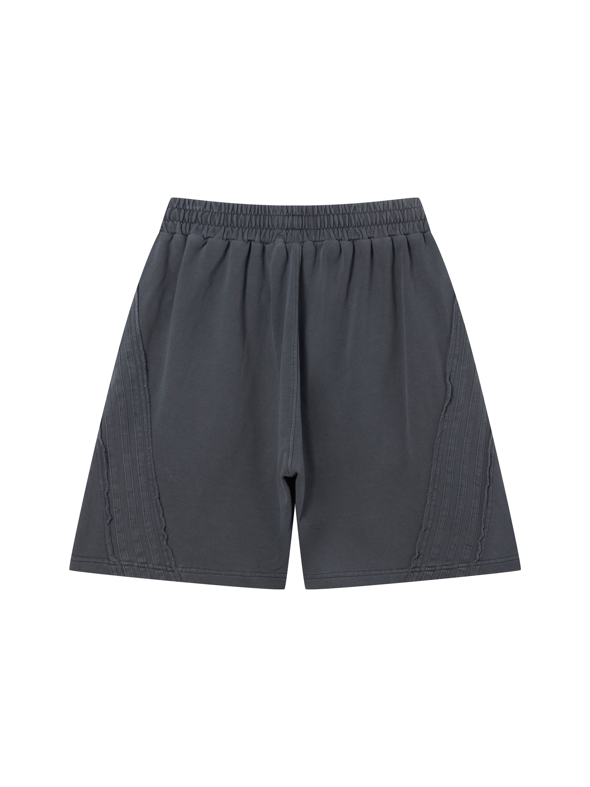 Unisex Vintage Wash Raw Edge Shorts