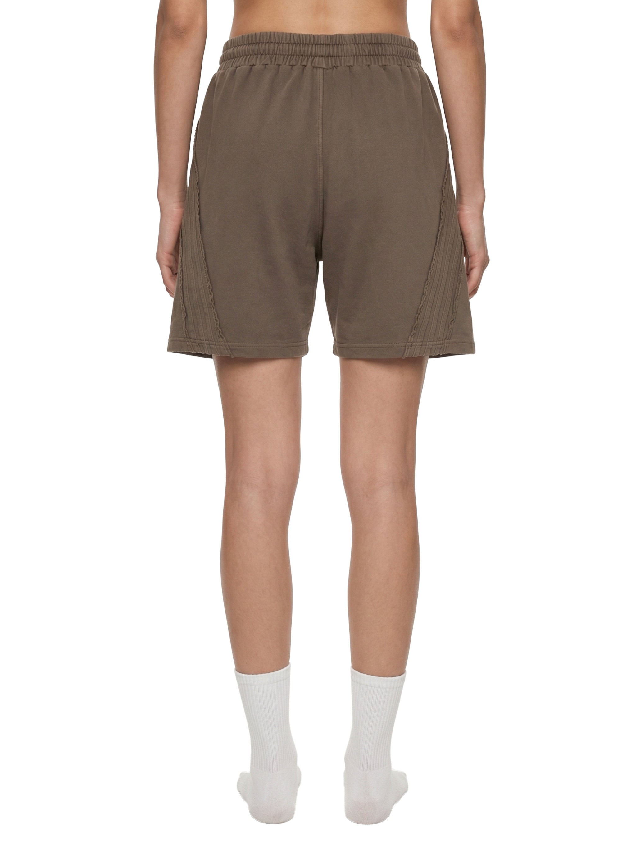 Unisex Vintage Wash Raw Edge Shorts