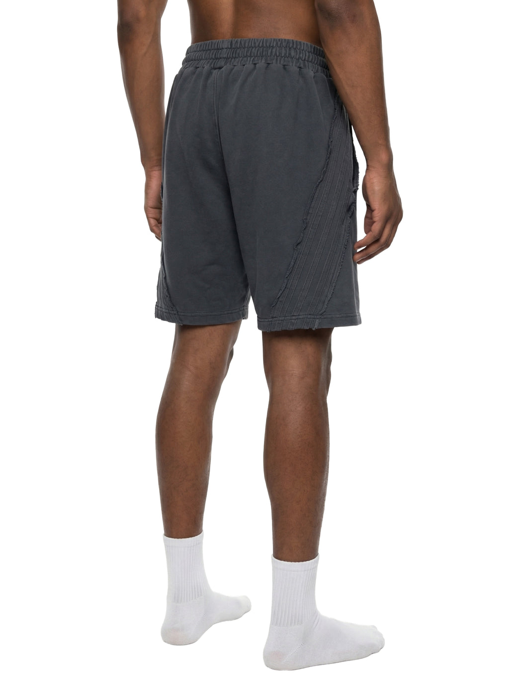 Unisex Vintage Wash Raw Edge Shorts