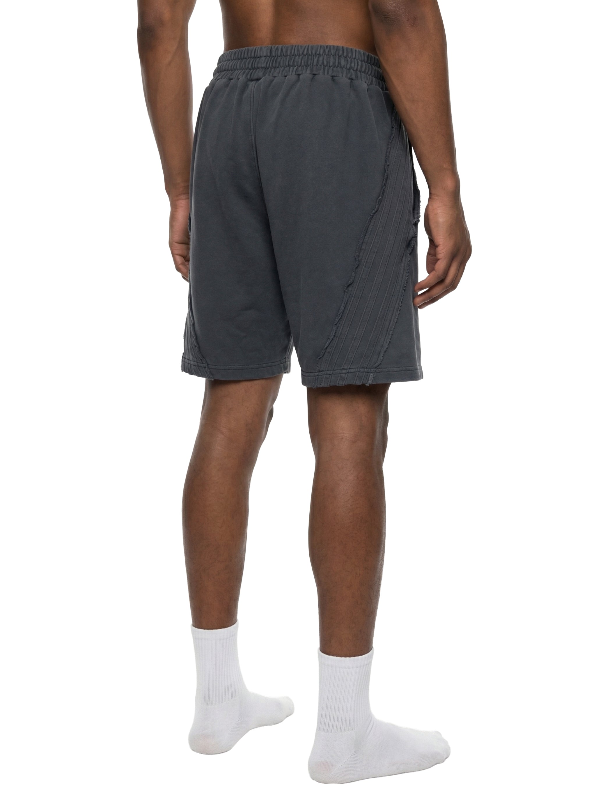 Unisex Vintage Wash Raw Edge Shorts