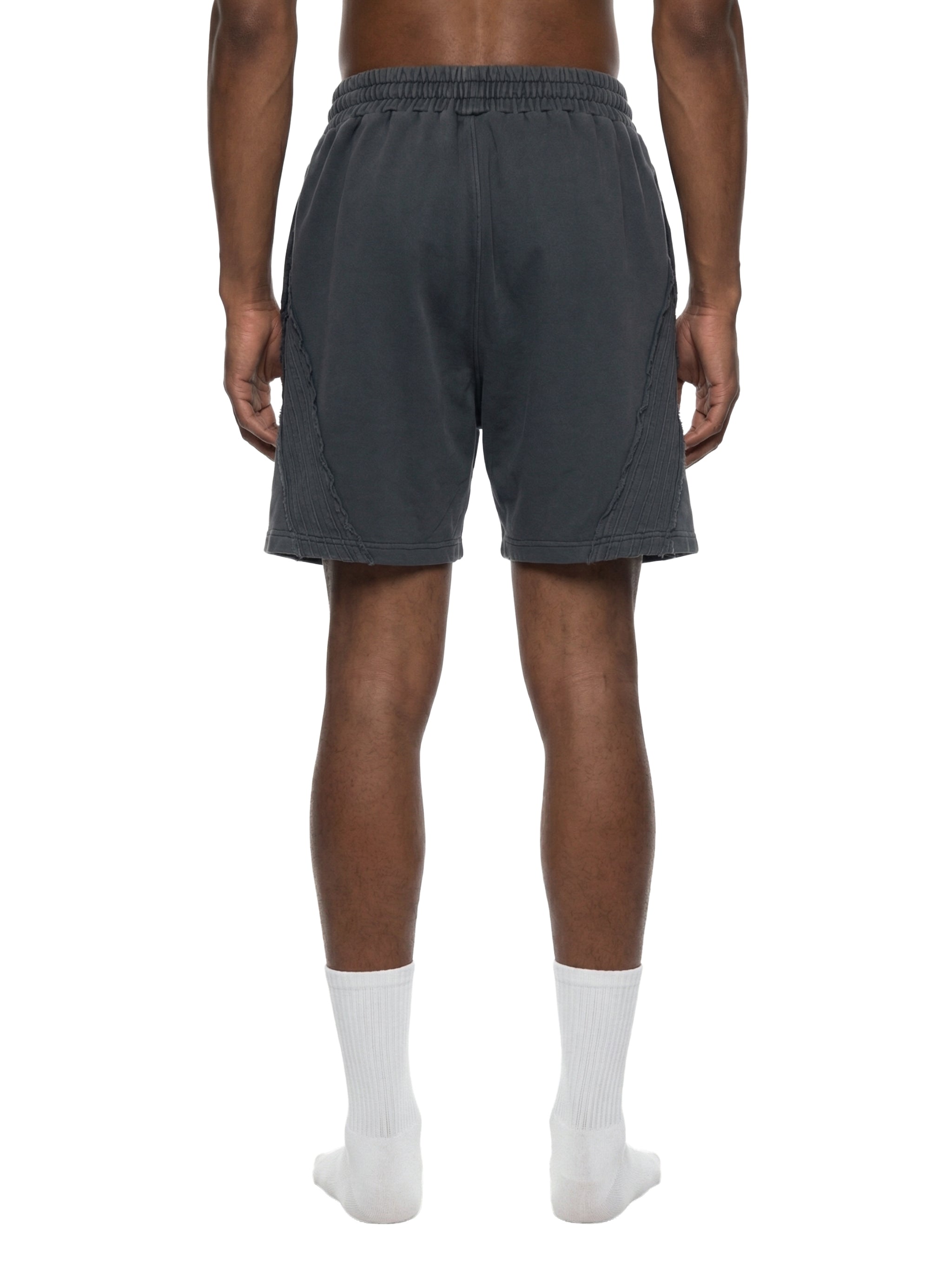 Unisex Vintage Wash Raw Edge Shorts