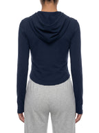Women's Slim Cropped Full Zip Hoodie