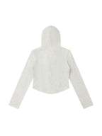 Women's Slim Cropped Full Zip Hoodie