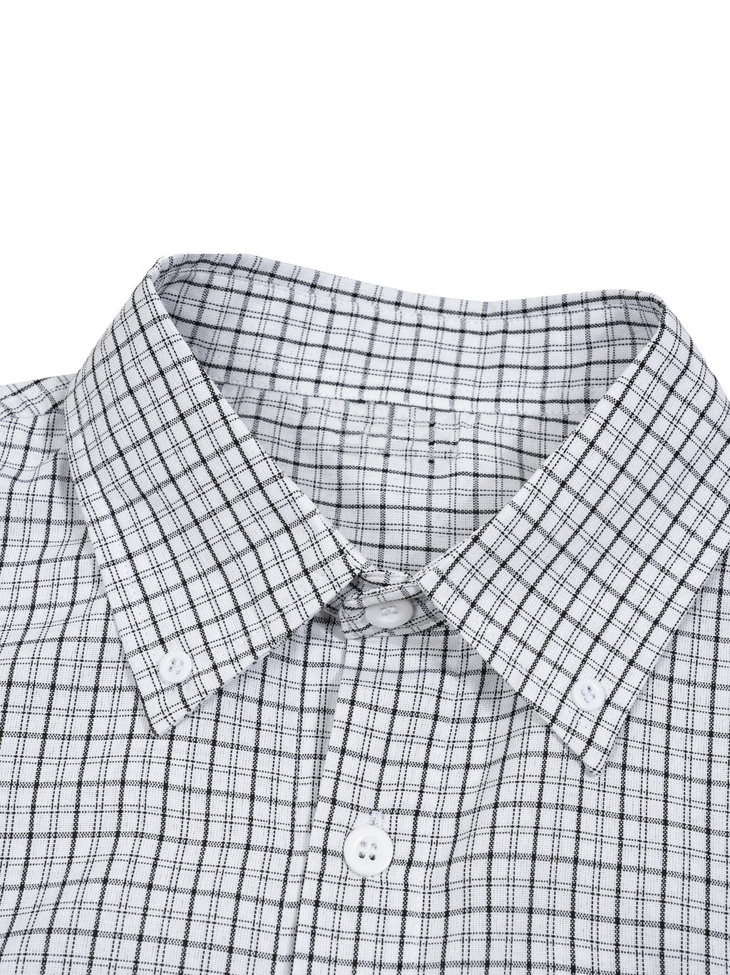 Unisex Distressed Plaid Boxy Shirt
