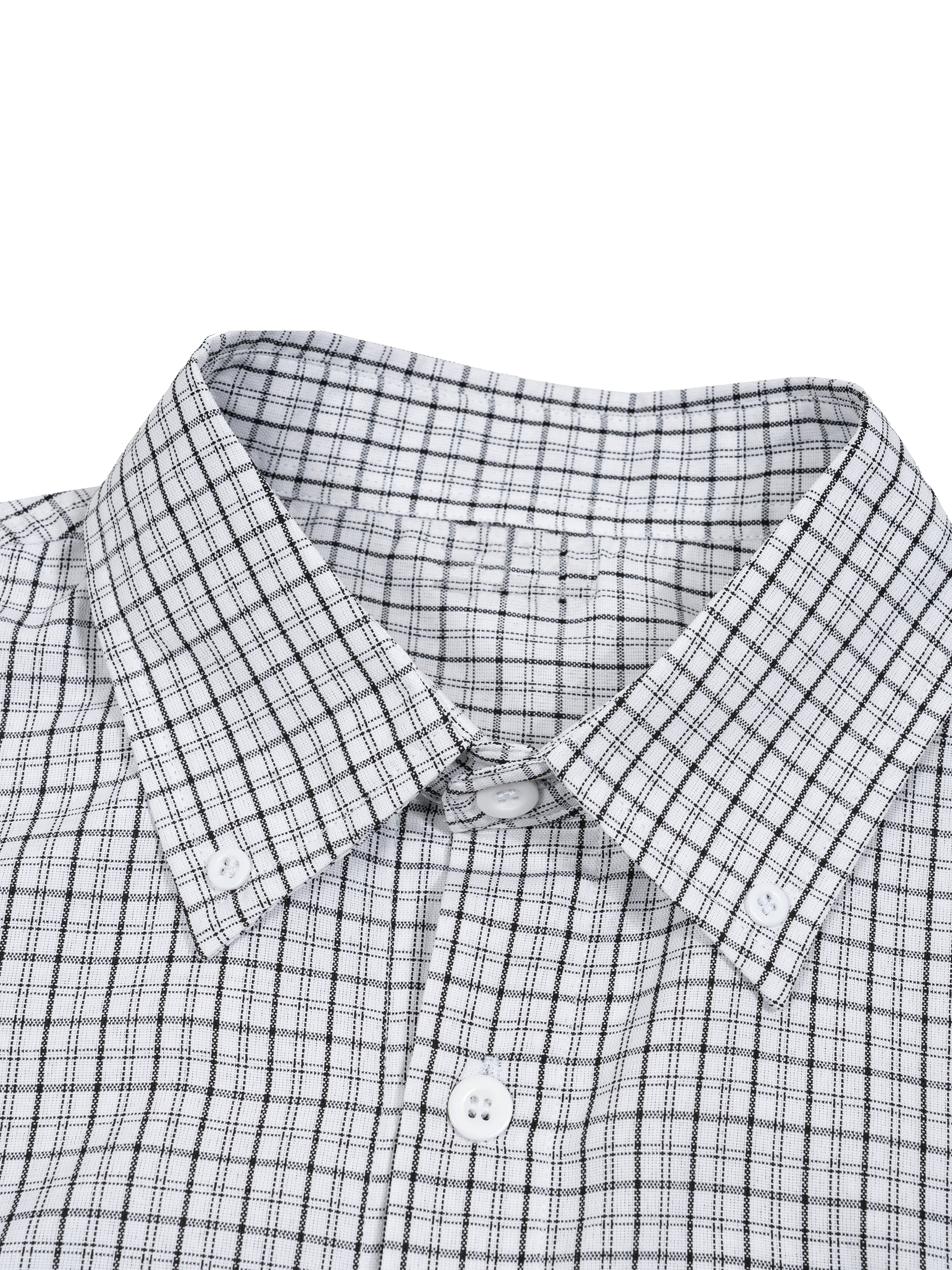 Unisex Distressed Plaid Boxy Shirt