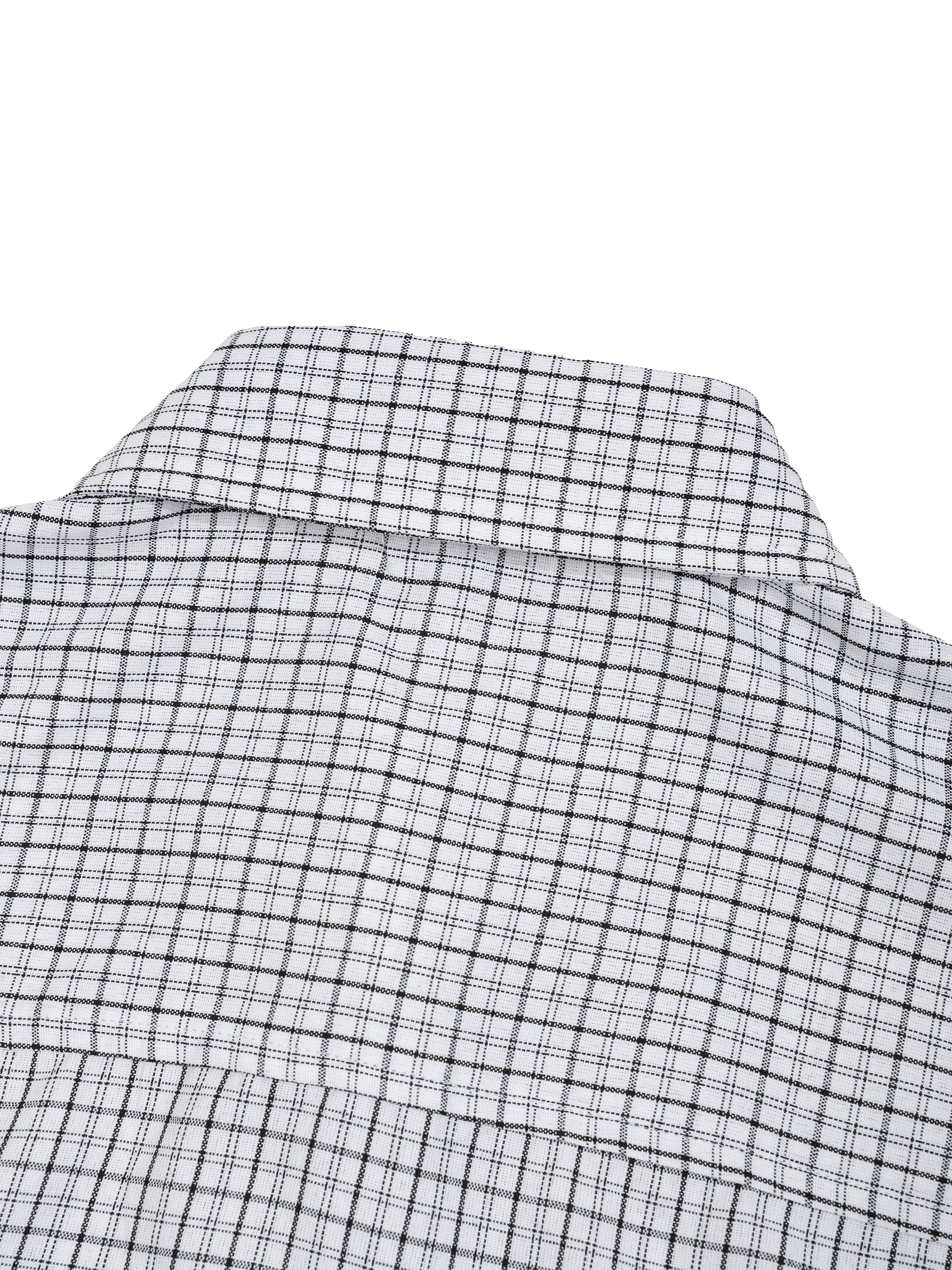 Unisex Distressed Plaid Boxy Shirt
