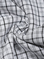 Unisex Distressed Plaid Boxy Shirt