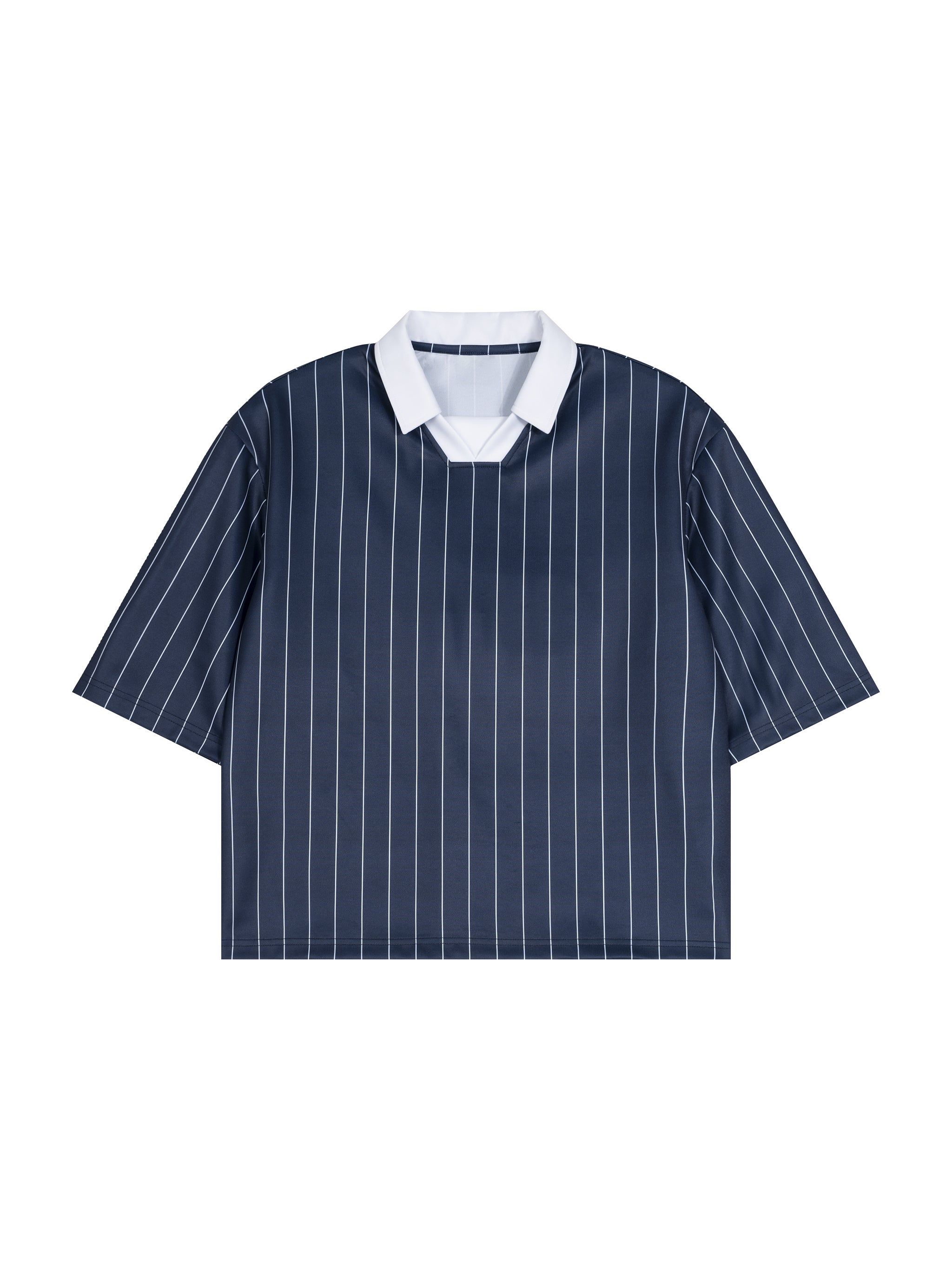 Unisex Pinstripe Collared Soccer Jersey