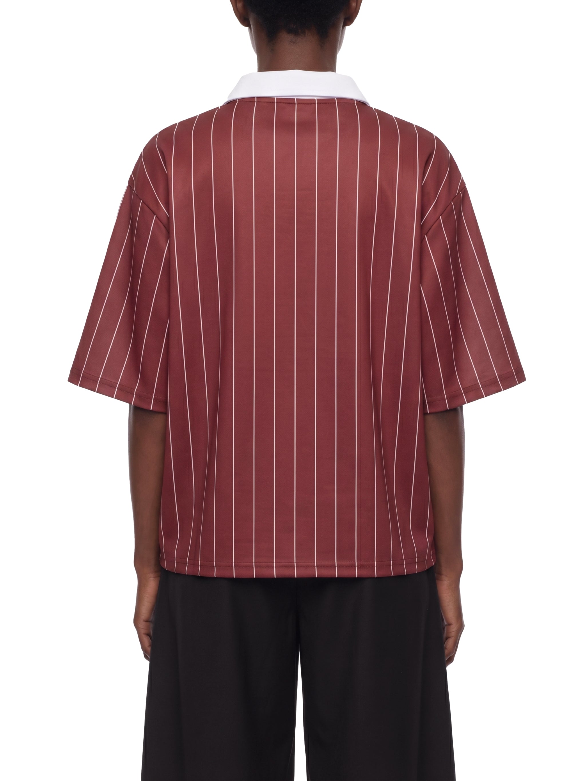 Unisex Pinstripe Collared Soccer Jersey