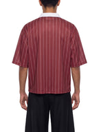 Unisex Pinstripe Collared Soccer Jersey