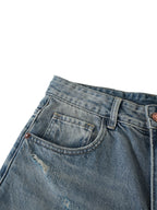 Men's Distressed Barrel Leg Jeans