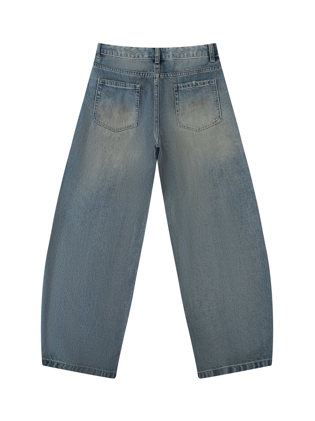 Men's Distressed Barrel Leg Jeans