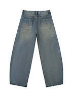 Men's Distressed Barrel Leg Jeans