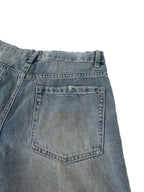 Men's Distressed Barrel Leg Jeans