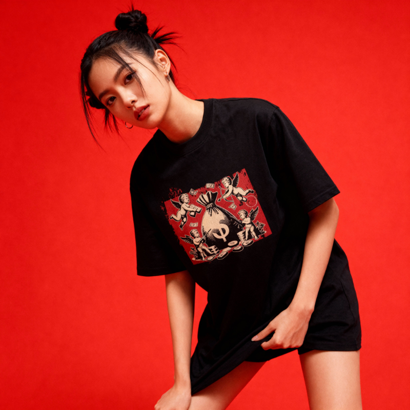 Blessed by Chaos Oversized Tee