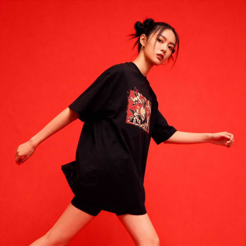 Blessed by Chaos Oversized Tee
